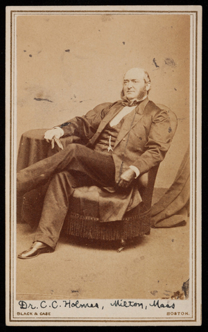 Studio portrait of Dr. C. C. Holmes, Boston, Mass., undated