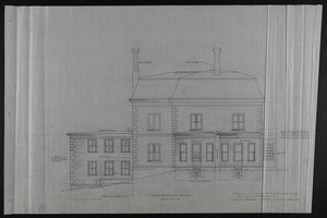 Side Elevation South, Addition to House of Francis Shaw, Esq., 346 Kent Street, Brookline, undated