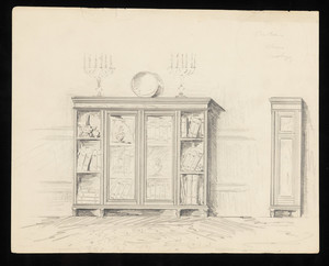 Pencil Drawing -- Bookcase