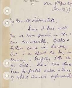 Letter from Manton Marble to Leverett Saltonstall, 13 January 1877