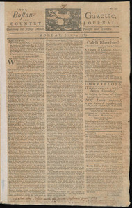 The Boston-Gazette, and Country Journal, 24 July 1769