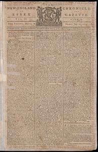 The New-England Chronicle: or, the Essex Gazette, 21 July 1775