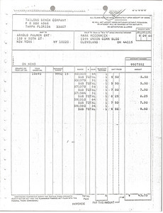 Tailor's Bench invoice