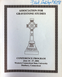 The Association for Gravestone Studies 27th conference and annual meeting