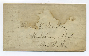 Envelope addressed to E. S. Bailey