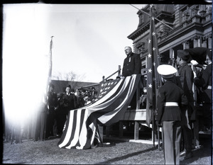 Ralph S. Bauer delivering a speech