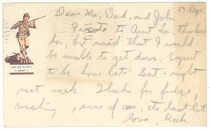 Postcard from Herman B. Nash, Jr., to Herman B. Nash, Grace Nash, and John Nash