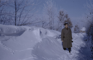 Joel Halpern in Orašac snow