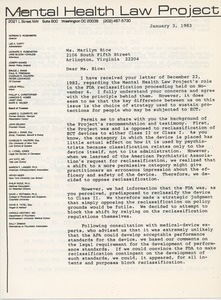 Letter from Norman S. Rosenberg to Marilyn Rice