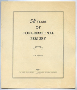 58 Years of Congressional Perjury