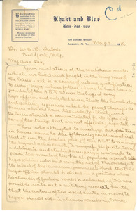 Letter from E. A. Carter to W. E. B. Du Bois