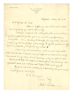 Letter from A. E. Soliman to W. E. B. Du Bois
