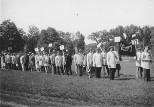 Class of 1917 in parade at 3rd reunion