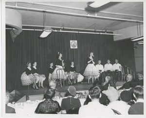 Performers at Thanksgiving dinner