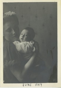 Unidentified woman with infant