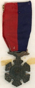Ribbon and medal: National Army and Navy Club, Officers and Non-commissioned Officers, President
