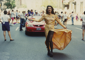 Sylvia Rivera at ACT-UP March, 1994