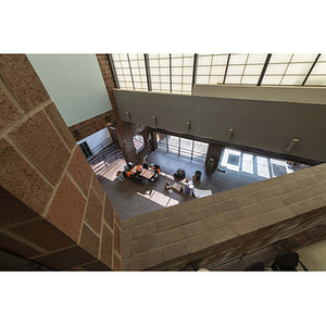 Harriet Tubman House atrium from third floor