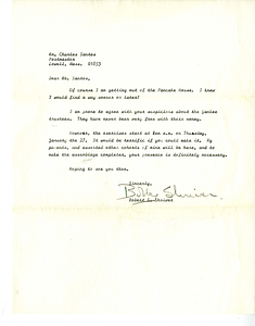 Letter from Bobby Shriver to Charles Santos Jr.