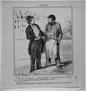 - Vois-tu, mon vieux........ relativement à l'Égypte on ne pourra jamais percer l'Isthme de Suez.... si j'étais à la place de Mr. de Lesseps, je sais bien ce que je ferais!...... - Et quoi donc?...... - Je laisserais le Pacha tranquille et j'irais percer mon isthme de Suez dans un autre endroit!.....