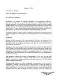 Memorandum to John Joseph Moakley from James P. McGovern and Bill Woodward regarding a summary of the staff trip to El Salvador, status of the case on the Jesuit murders, and unanswered questions they still had at the time, 7 January 1991