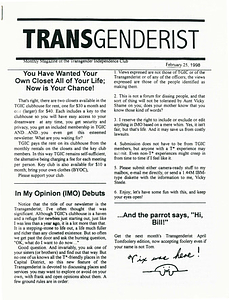 The Transgenderist (February 25, 1998)