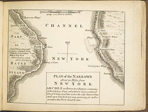 Plan of the narrows about 10 miles from New York