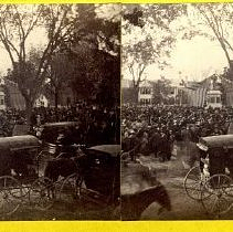 Stereoview of ceremonial event