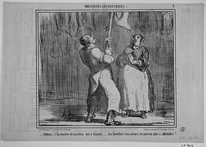 - Allons, v'là encore le mouton qui a haussé...... les bouchers eux-mêmes ne peuvent plus y atteindre!...