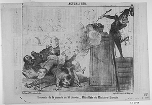 Souvenir de la journée du 18 Janvier - Mitraillade du Ministère-Baroche.