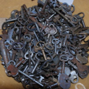 Bowl of old keys