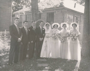 Wedding of Kenneth Dennett and Eileen Aucoin, October 4, 1952