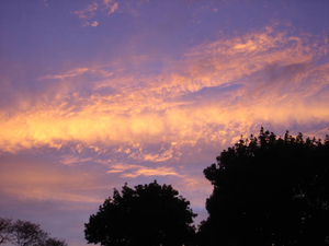 Falmouth sunset at 130 Shore Street