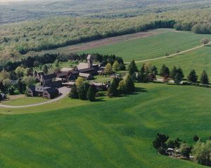 Aerial view of St. Joseph's Abbey