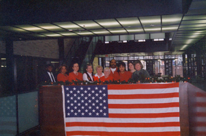 Staff holiday card, 2001