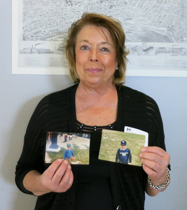 Judy McNulty at the Hyde Park Mass. Memories Road Show