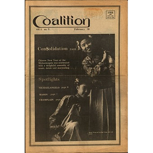 Coalition, February, 76.