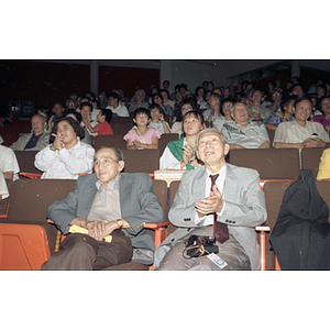 Audience, including You King Yee, at the Chinese Progressive Association's China Flood Fundraiser