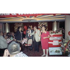 Speaker at the Chinese Progressive Association's 20th Anniversary and the Workers' Center's 10th Anniversary celebration