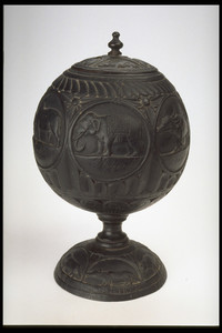 Carved Coconut Box