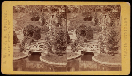 Stereograph, bridge, Potter's Grove, Arlington, Mass.