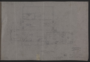 First Floor Plan, House for Mrs. Talbot C. Chase, Nov. 19-Dec. 5, 1929