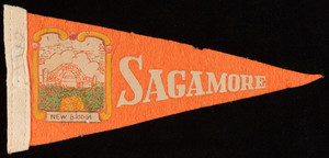 Pennant: Sagamore, Mass. (small, orange and white)