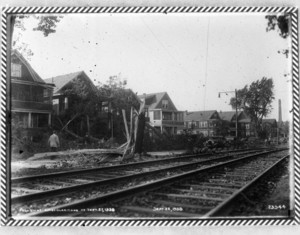 Fellsway after hurricane of Sept. 21, 1938