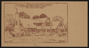 Trade card for Frank Chouteau Brown, architect, No. 9 Mount Vernon Square, Boston, Mass., 192?