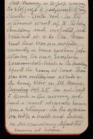 Thomas Lincoln Casey Notebook, October 1891-December 1891, 30, Asst Treasury in N York [illegible]