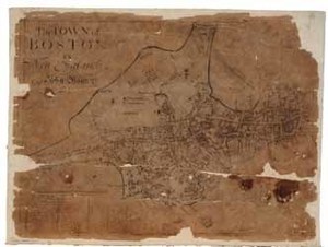 The Town of Boston in New England by Capt. John Bonner