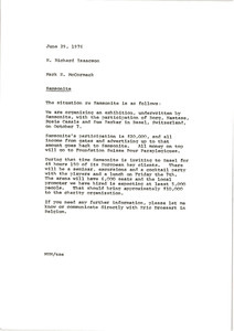 Memorandum from Mark H. McCormack to H. Richard Isaacson