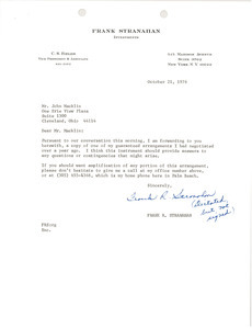 Letter from Frank R. Stranahan to John L. Macklin