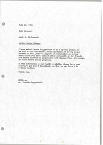 Memorandum from Mark H. McCormack to Eric Drossart